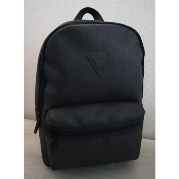 Guess SG882798 Unisex Large Coal/Black Allover Logo Print Insignia Backpack - Picture 1 of 11